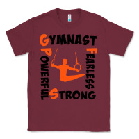 Burgundy awesome gymnastics boy gymnast power strong Classic Tee - artisFamous
