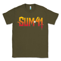 Army Green sum41 Classic Tee - artisFamous
