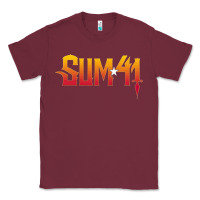 Burgundy sum41 Classic Tee - artisFamous