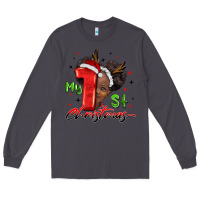 Smoke my first christmas african girl Long Sleeve Tee - BarkalooDesign