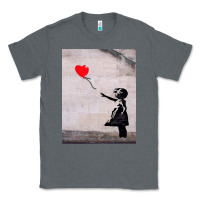 Charcoal Heather banksy, hope Classic Tee - artisFamous