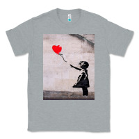 Heather Grey banksy, hope Classic Tee - artisFamous