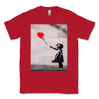 Red banksy, hope Classic Tee - artisFamous