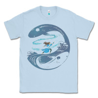 Dusty Blue Avatar Katara Classic Tee - artisFamous