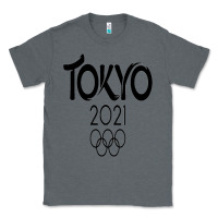 Charcoal Heather Olympic RingTokyo 2020 Classic Tee - artisFamous