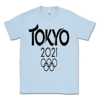 Dusty Blue Olympic RingTokyo 2020 Classic Tee - artisFamous