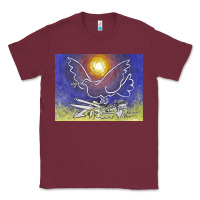 Burgundy pablo picasso signed & hand Classic Tee - artisFamous