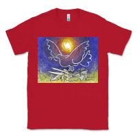Red pablo picasso signed & hand Classic Tee - artisFamous