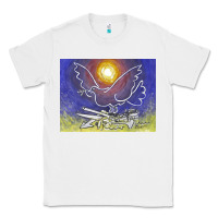 White pablo picasso signed & hand Classic Tee - artisFamous
