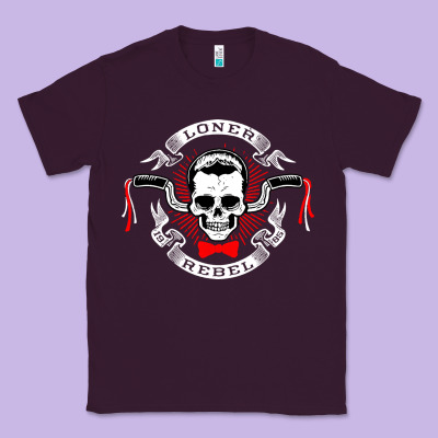 Loner Rebel Classic Tee Designed By Artisfamous