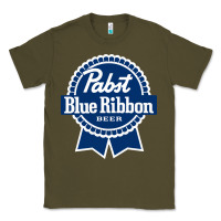 Army Green pabst blue ribbon Classic Tee - artisFamous