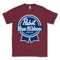 Burgundy pabst blue ribbon Classic Tee - artisFamous