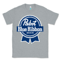 Heather Grey pabst blue ribbon Classic Tee - artisFamous