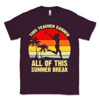 Plum vintage this teacher earned all of this summer break Classic Tee - artisFamous