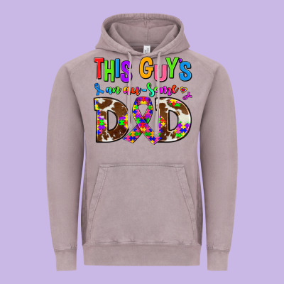 This Guys An Ausome Dad Vintage Hoodie Designed By Adodesignshop