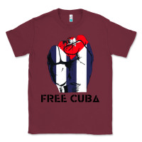 Burgundy free cuba Classic Tee - artisFamous