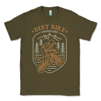 Army Green dirt bike 1a Classic Tee - artisFamous