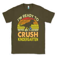 Army Green i'm ready to crush kindergarten dinosaur back to school kids t shirt Classic Tee - artisFamous