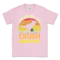 Bubblegum Pink i'm ready to crush kindergarten dinosaur back to school kids t shirt Classic Tee - artisFamous