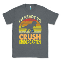 Charcoal Heather i'm ready to crush kindergarten dinosaur back to school kids t shirt Classic Tee - artisFamous