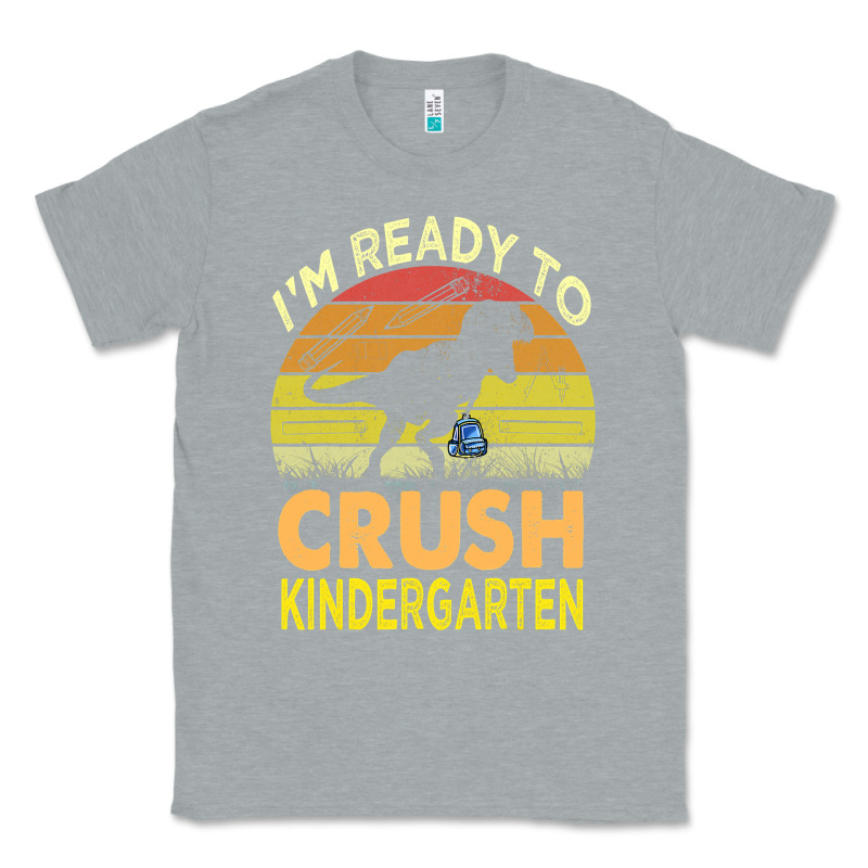 I'm Ready To Crush Kindergarten Dinosaur Back To School Kids T Shirt Classic Tee by artisFamous | Teevron