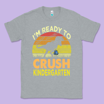 I'm Ready To Crush Kindergarten Dinosaur Back To School Kids T Shirt Classic Tee Designed By Artisfamous
