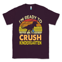 Plum i'm ready to crush kindergarten dinosaur back to school kids t shirt Classic Tee - artisFamous