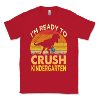 Red i'm ready to crush kindergarten dinosaur back to school kids t shirt Classic Tee - artisFamous