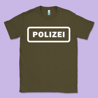 Polizei Classic Tee Designed By Artisfamous