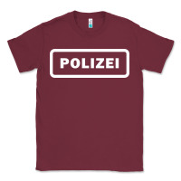Burgundy polizei Classic Tee - artisFamous