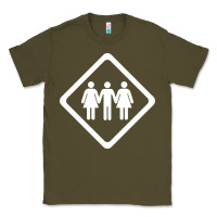Army Green threesome Classic Tee - artisFamous