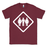 Burgundy threesome Classic Tee - artisFamous