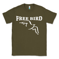 Army Green lynyrd skynard free bird ronnie van zant Classic Tee - artisFamous