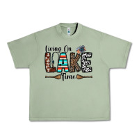 Oil Green living on lake time Urban Heavy Tee - CowhideDigitalArt