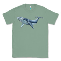Sage humpback whale Classic Tee - BarkalooDesign