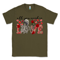 Army Green skeleton all you need is love Classic Tee - FaDigitalArtStudio