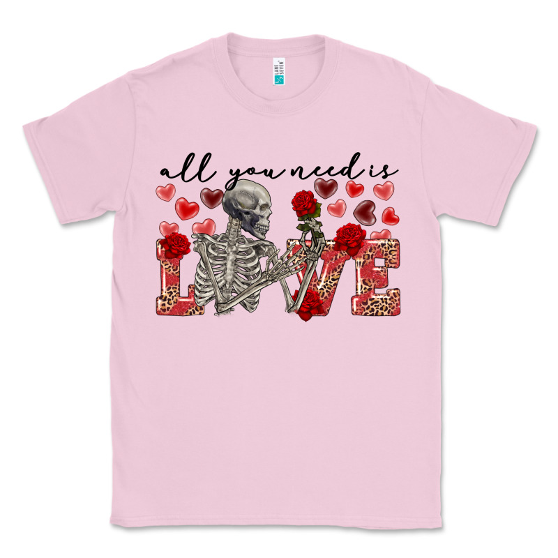 Skeleton All You Need Is Love Classic Tee by FaDigitalArtStudio | Teevron