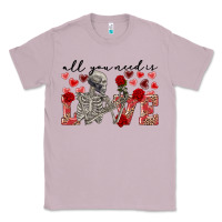 Lilac skeleton all you need is love Classic Tee - FaDigitalArtStudio