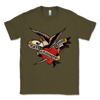 Army Green sailor jerry tattoo art military mermaid Classic Tee - artisFamous