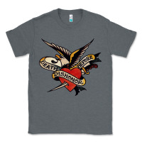 Charcoal Heather sailor jerry tattoo art military mermaid Classic Tee - artisFamous