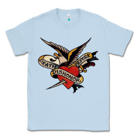 Dusty Blue sailor jerry tattoo art military mermaid Classic Tee - artisFamous