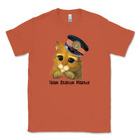 Copper cat tama train station master Classic Tee - artisFamous