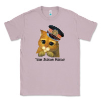 Lilac cat tama train station master Classic Tee - artisFamous