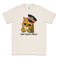 Natural cat tama train station master Classic Tee - artisFamous