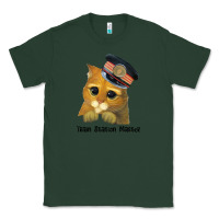 Sports Green cat tama train station master Classic Tee - artisFamous