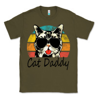 Army Green cat daddy vintage Classic Tee - artisFamous