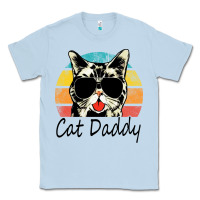Dusty Blue cat daddy vintage Classic Tee - artisFamous