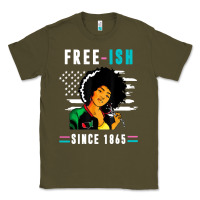 Army Green juneteenth free ish since 1865 black Classic Tee - artisFamous