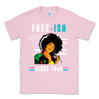 Bubblegum Pink juneteenth free ish since 1865 black Classic Tee - artisFamous