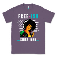 Lavender juneteenth free ish since 1865 black Classic Tee - artisFamous